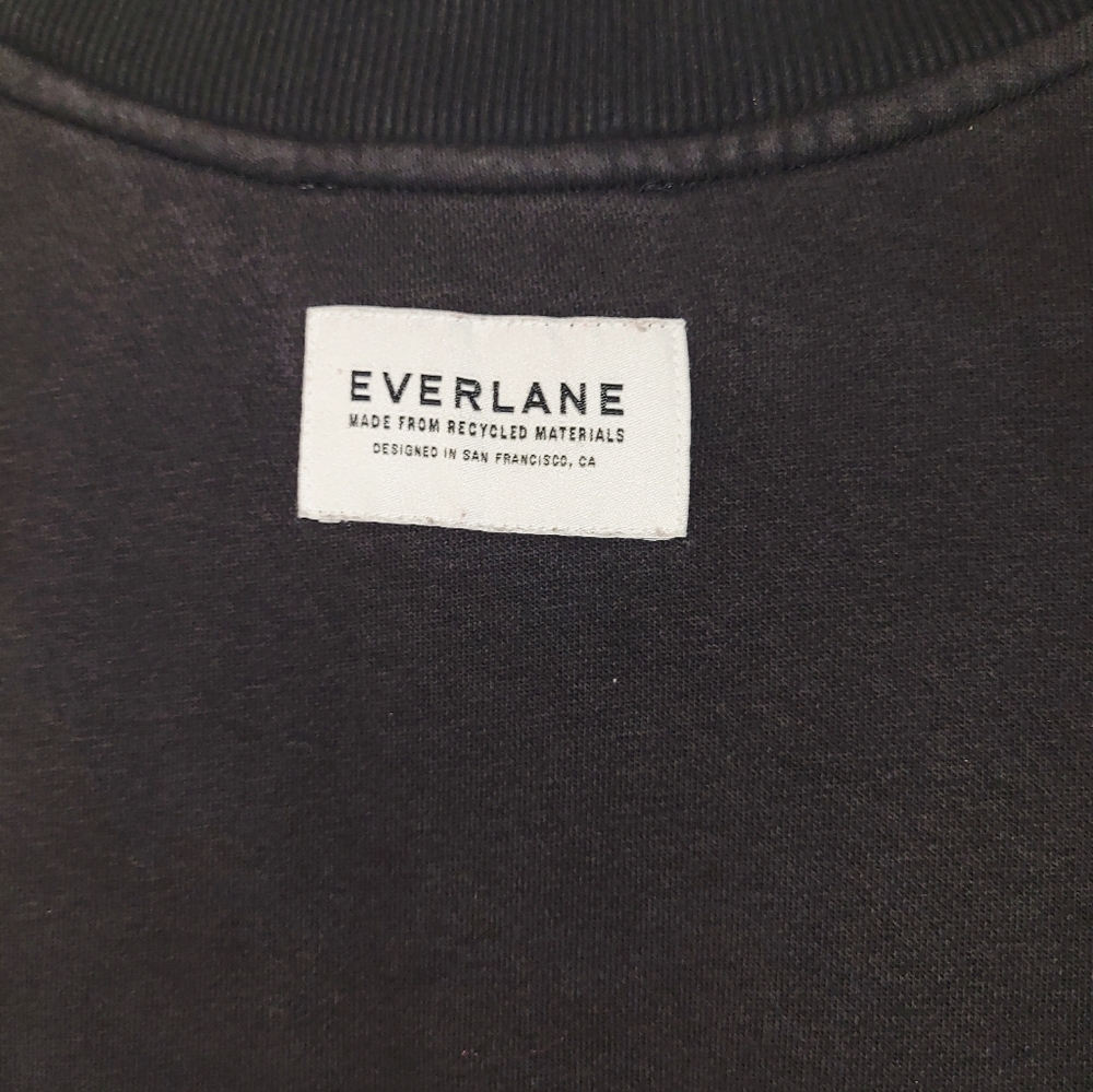 Everlane Black Basic Sweatshirt,Made With Recycle… - image 4